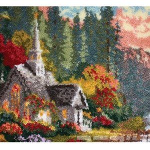 Rug Making Latch Hooking Kit | Dream House (52x38cm printed canvas)